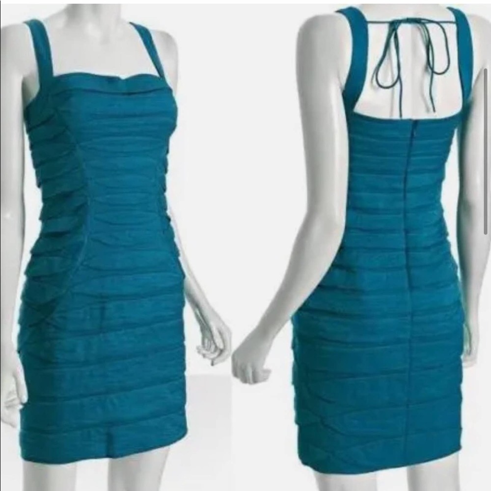 NWT Aidan Mattox Ruched Bodycon Dress - Picture 5 of 7